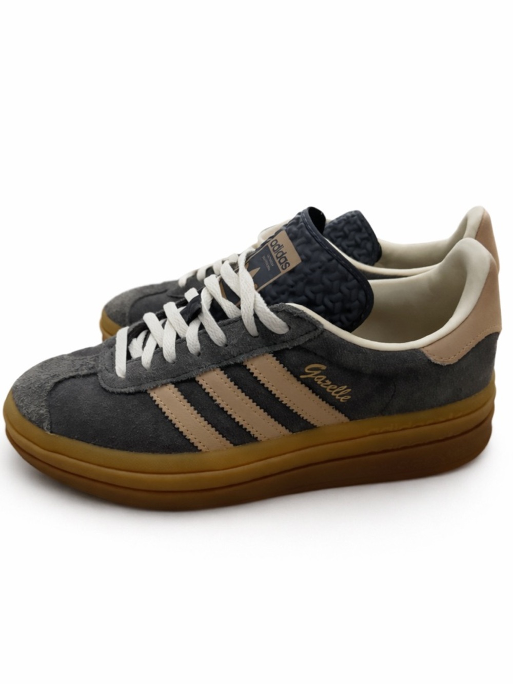Adidas Blue Suede Platform Sneakers
